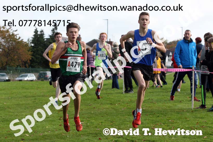 Mens under-17s Northern Cross Country Relays, Graves Park, Sheffield. Photo: David T. Hewitson/Sports for All Pics